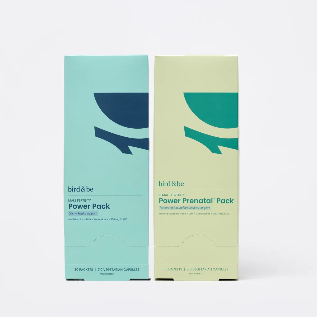 Egg + Sperm Support Bundle: both Power Pack boxes